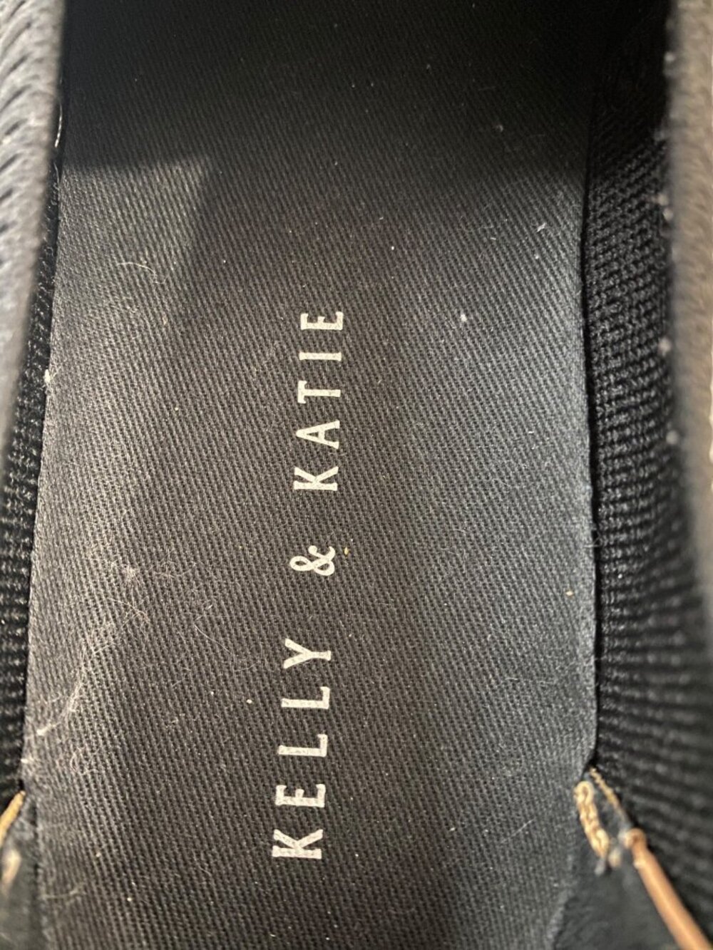 Kelly & Katie Black Knit Slip On Sneakers Womens Size 7M Casual Comfort Shoes - Picture 5 of 10